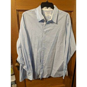 Casuals Roundtree & Yorke Long Sleeve Button Down Shirt size XXL Light Blue
